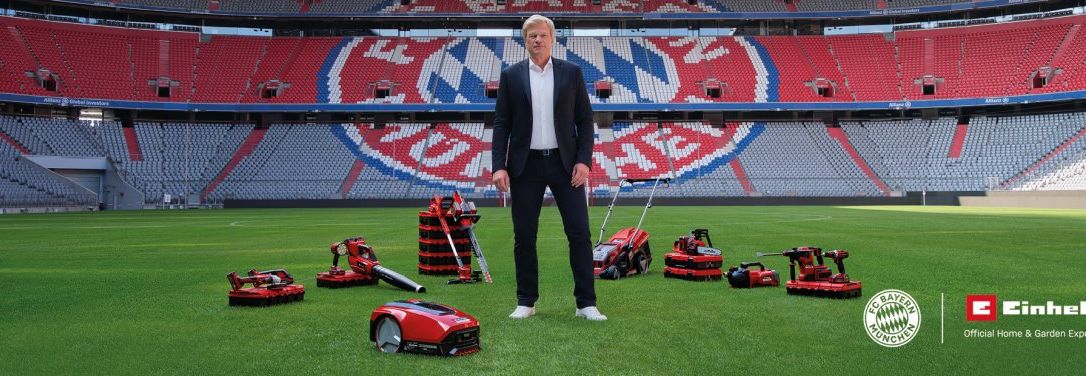 Einhell ist Official Home & Garden Expert des FC Bayern München